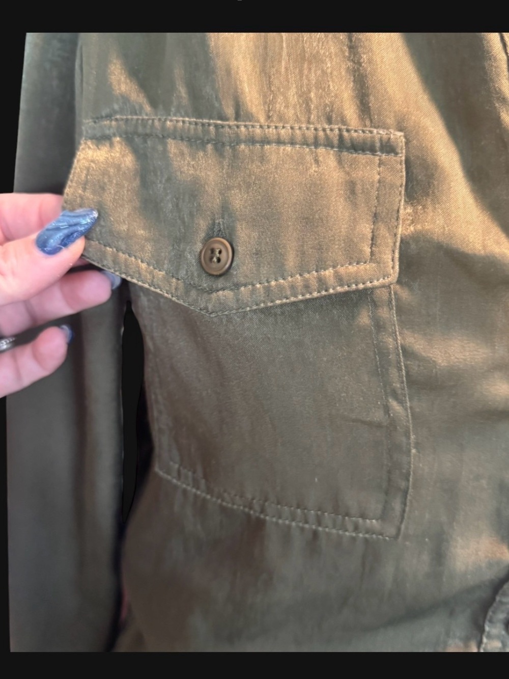 MAAC Olive Utility Drawstring/ long ties and zipper Romper silky material size s - Picture 4 of 13
